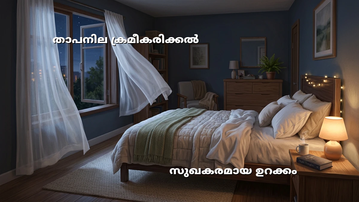 ഉറക്കം വരാത്തവർക്കായി കിടപ്പുമുറി താപനില ക്രമീകരിക്കാനുള്ള ടിപ്പുകൾ